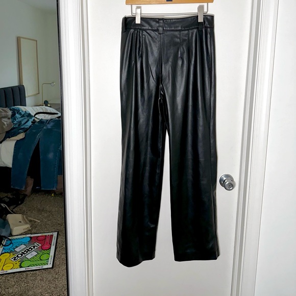 Zara Faux Leather Trouser - Picture 6 of 9